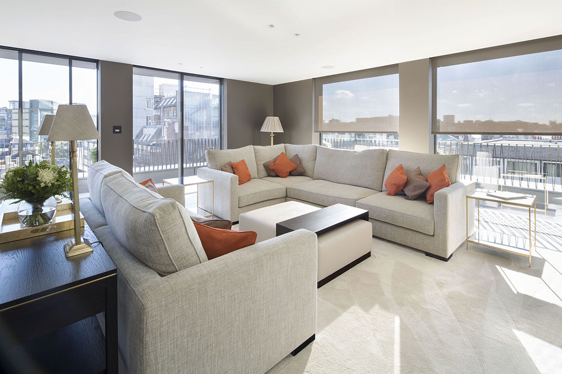 Marylebone Penthouse - Living room