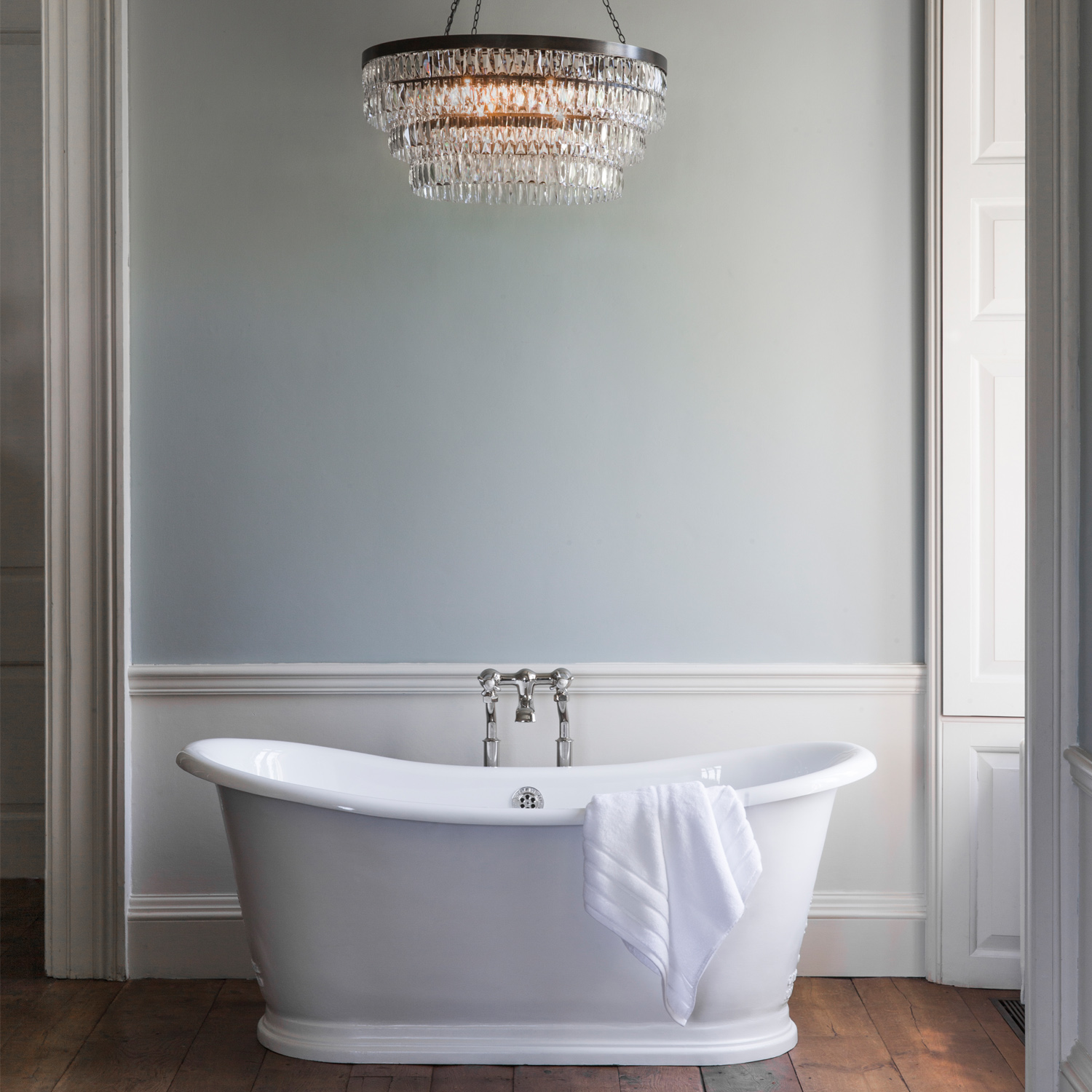 IP44 Clear Crystal Chandelier for bathrooms