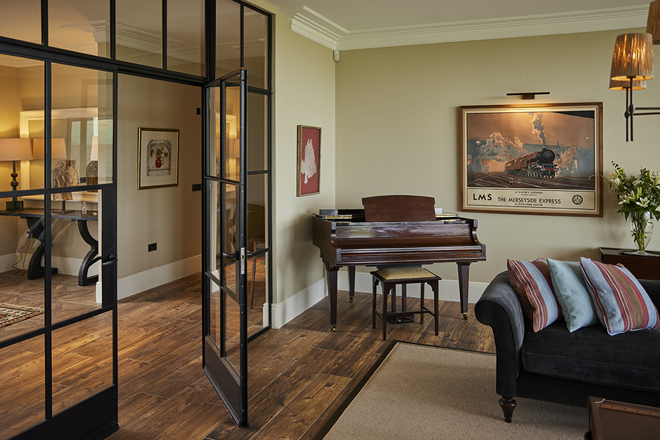Lapicida porcelain wood flooring in a stunning Edinburgh home