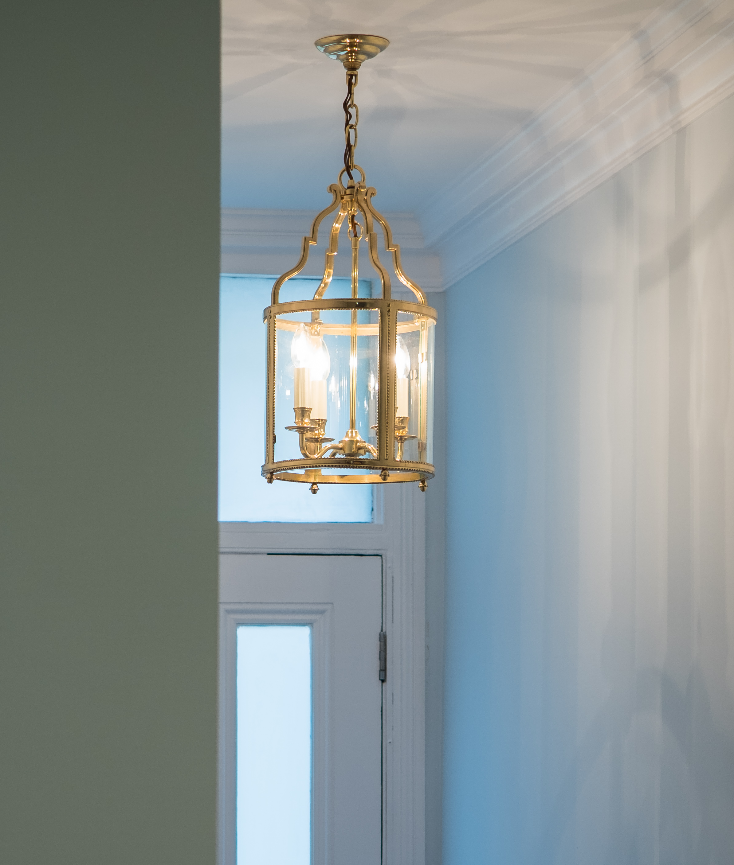 Feature lighting in corridor, clapham