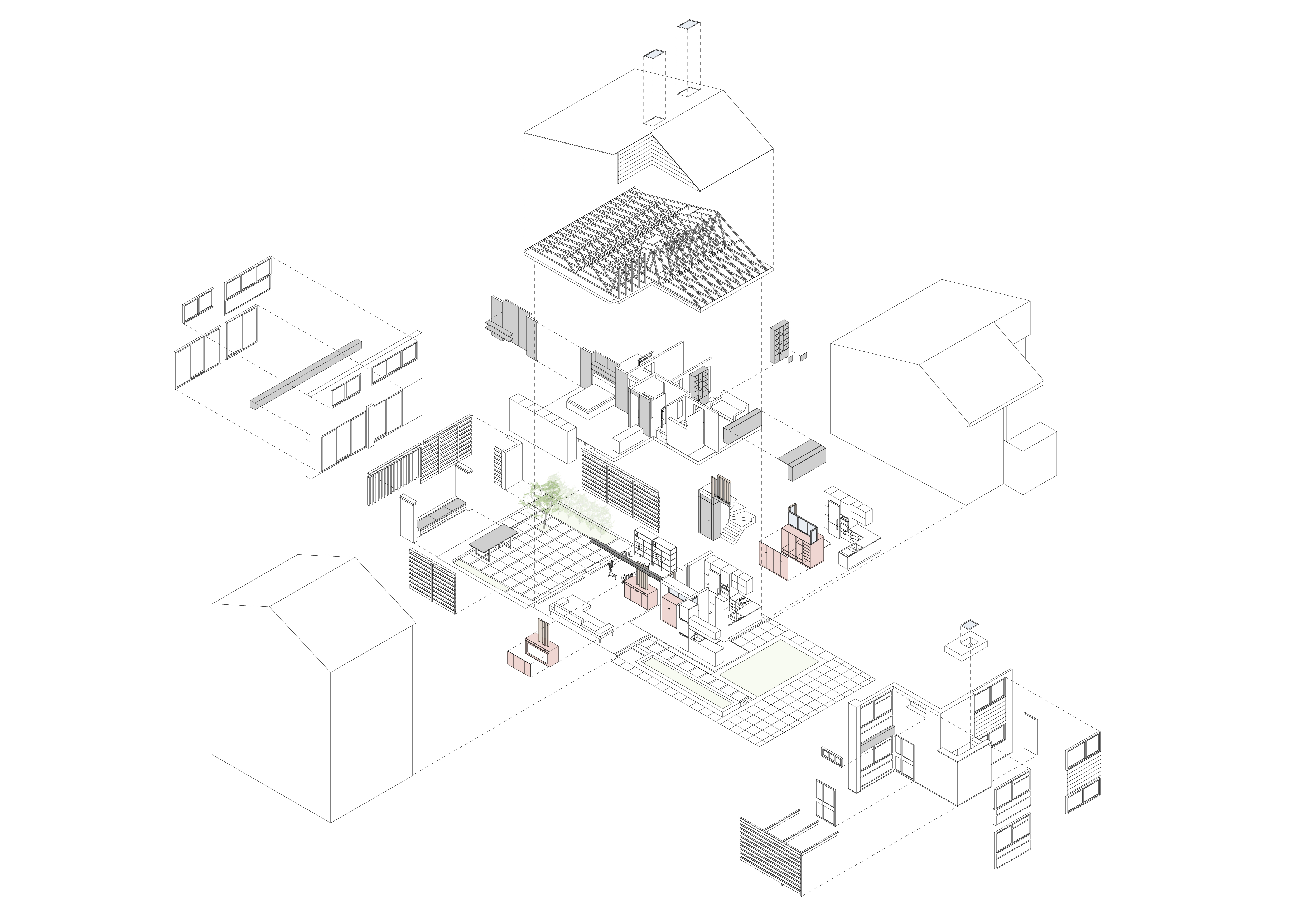 london atelier exploded axometric drawing technical design