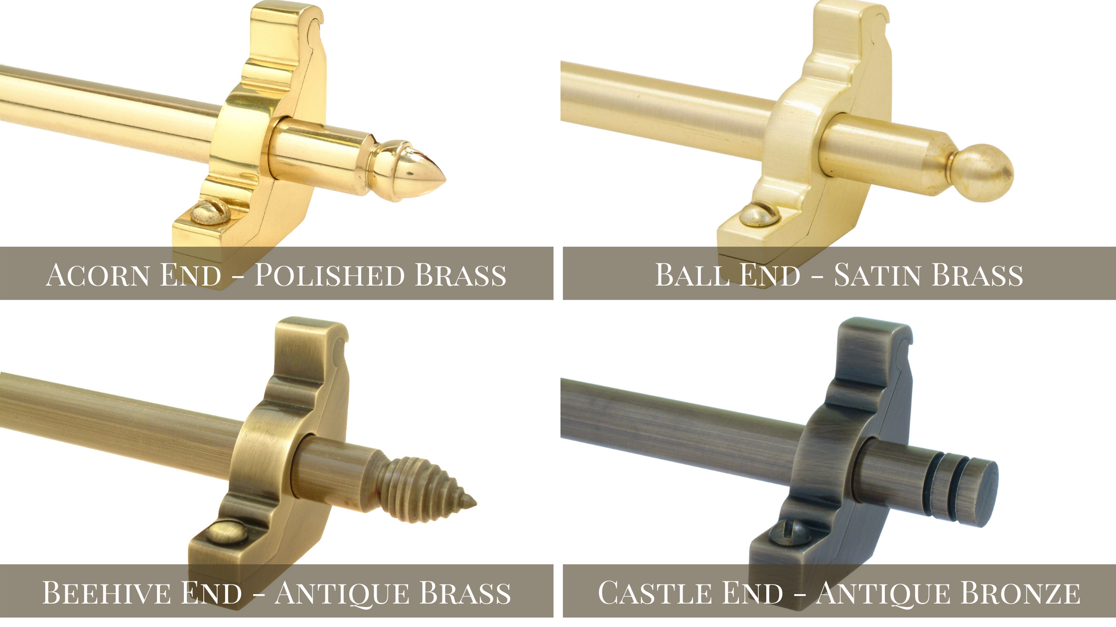 Stair rods - Brass and Bronze