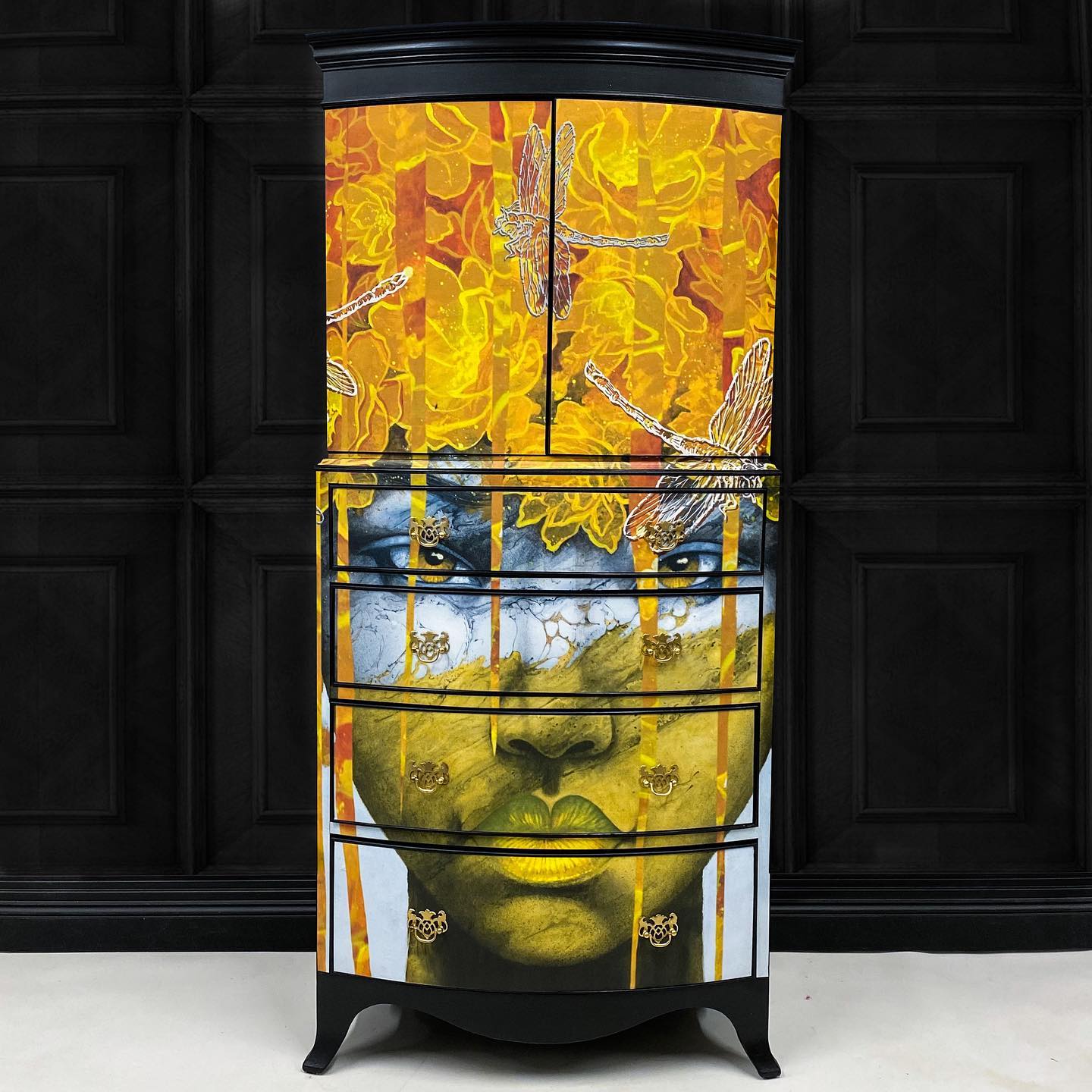 Decoupaged Drinks Cabinet by Studio Twentyseven