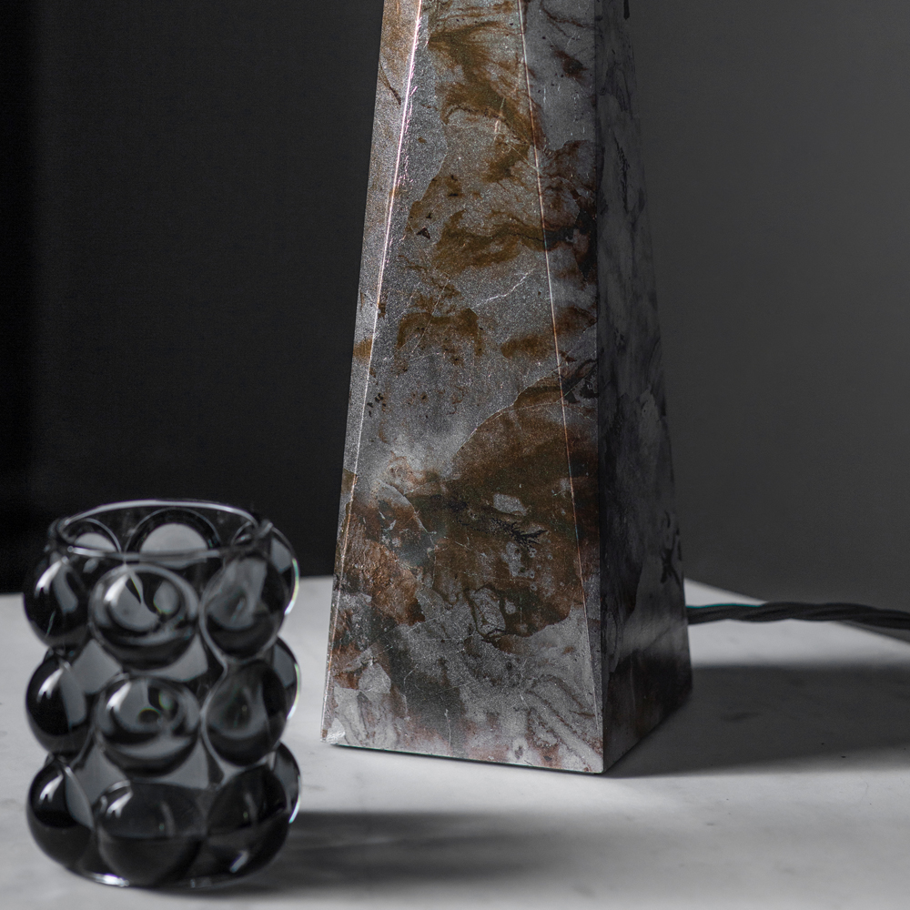 Surface Table Lamp in Gilded Blush Marble by Tigermoth Lighting