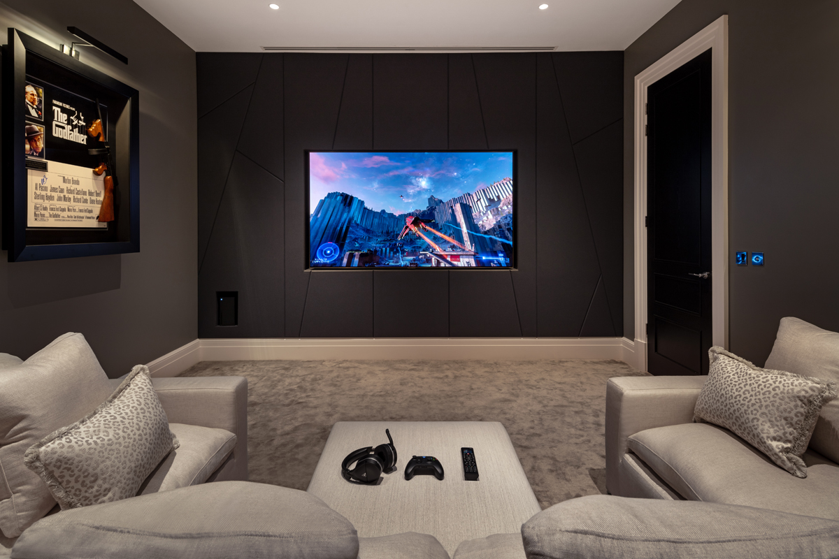 97" OLED SONY TV installation in a Gaming Room in Cobham 