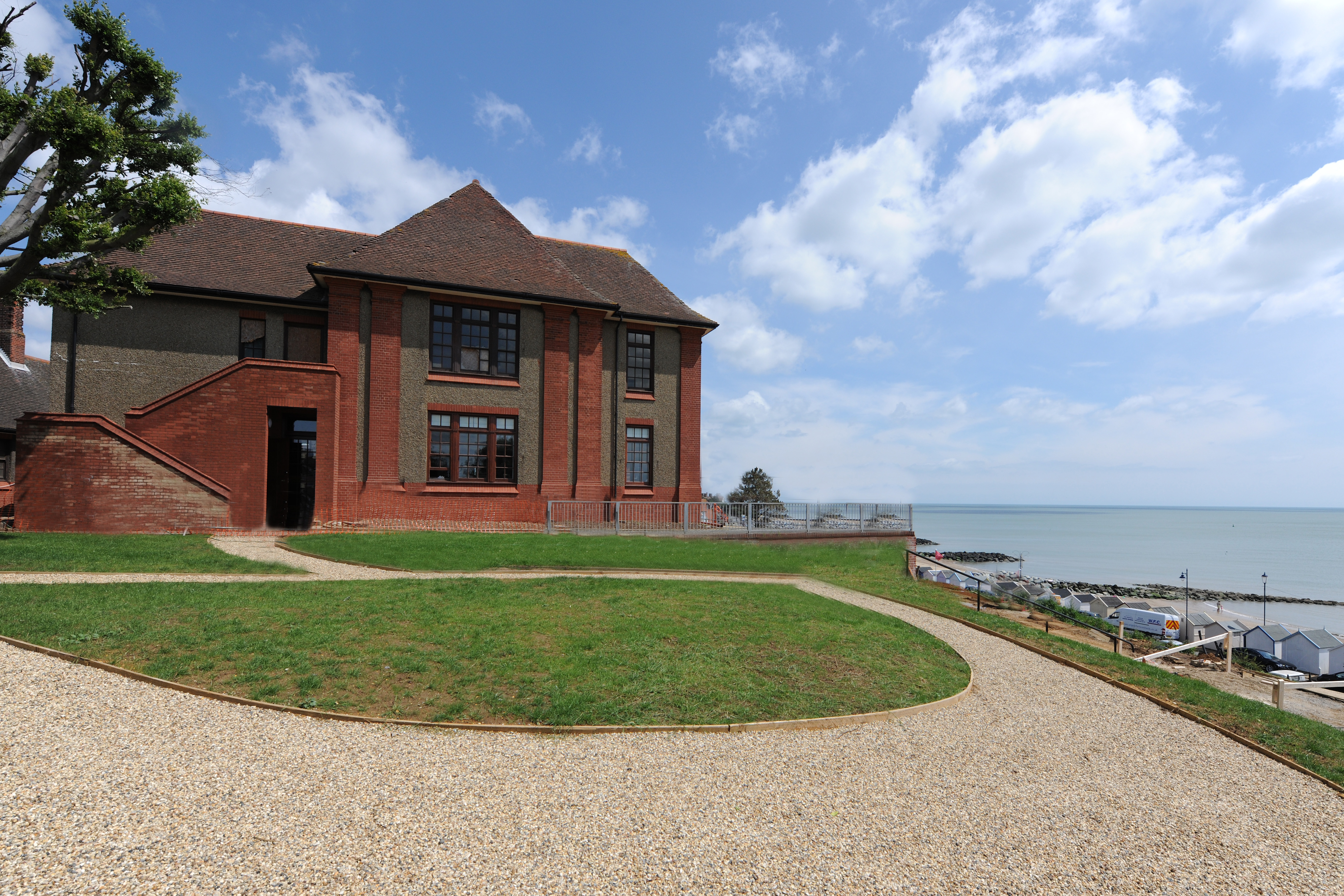 An external shot of the ex Bartlet Hospital overlooking the Felixstowe promenade