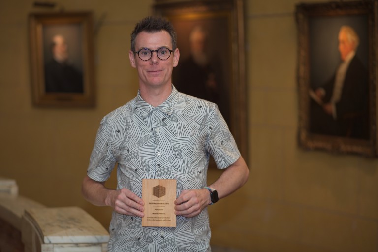 Mathew Freeman with Merit Award
