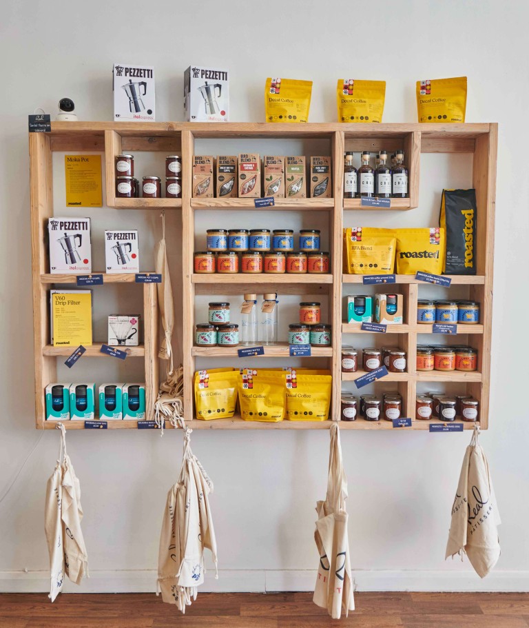 Reclaimed shelves