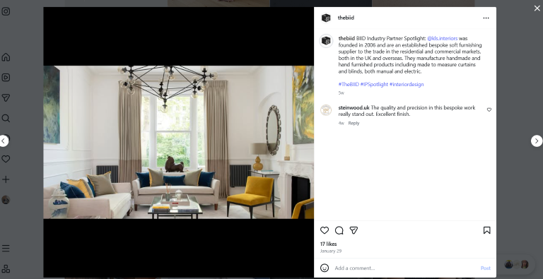 BIID Instagram Spotlight example.