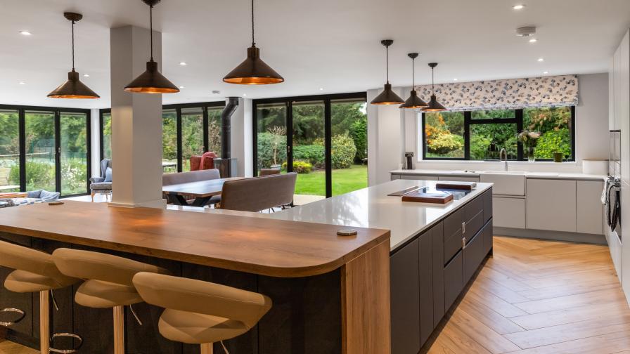 Open plan kitchen 