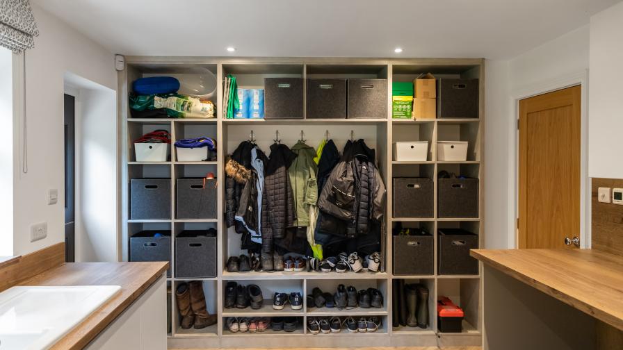 Coat and shoe storage