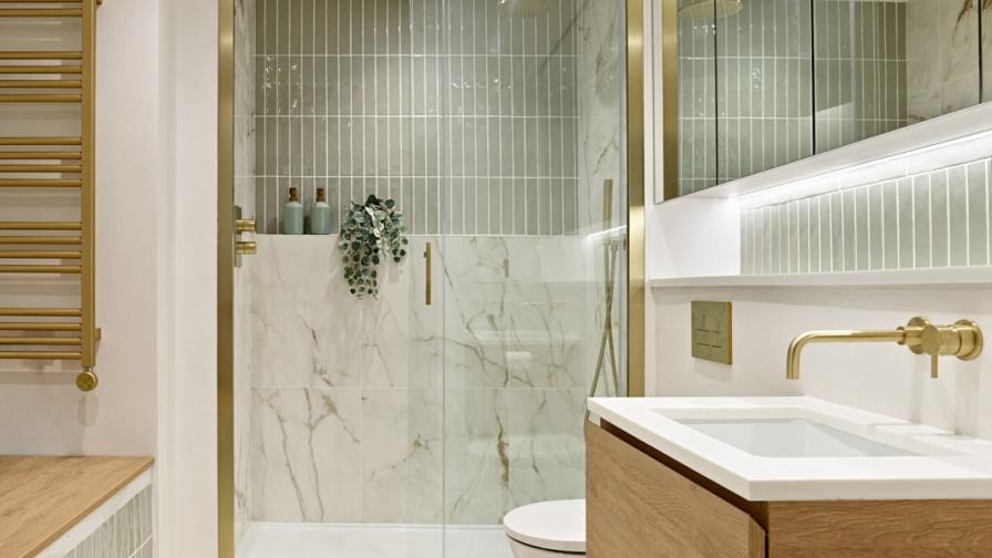 Modern Master Bathroom - Penthouse Renovation - ACA Interiors