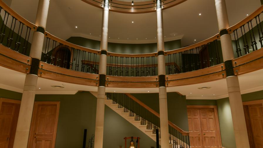 Atrium in bright  light