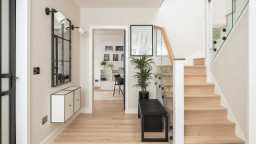Scandinavian Home Remodel-Foyer-Katie Malik Design Studio