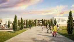 Lungfish Architects CGI Bedford Greenacre Independent School