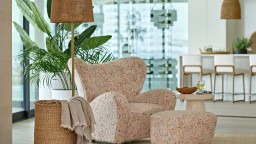 Image of Tired Man Armchair and Footstool in an exclusive residential development in Las Vegas