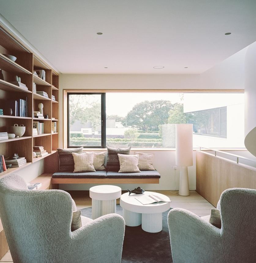 Living room with view