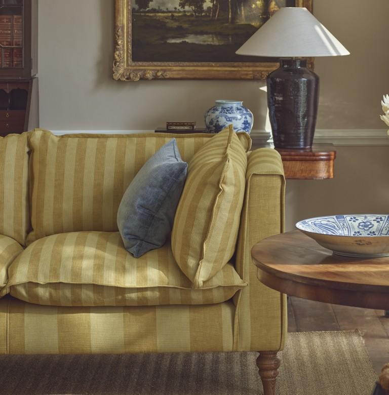 Yellow 3 Seater Sofa