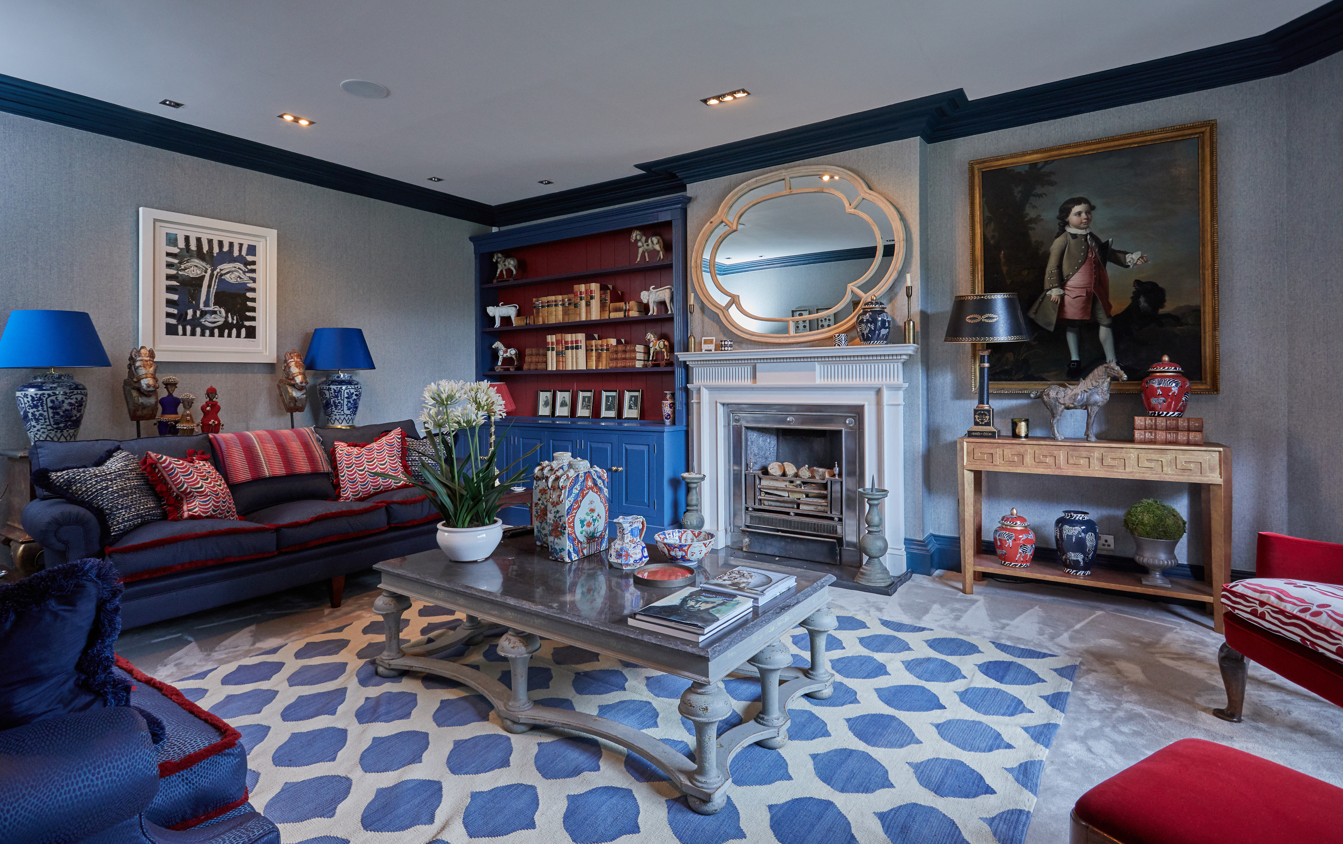 Drawing Room by Sarah Woods of William Woods Interior Design